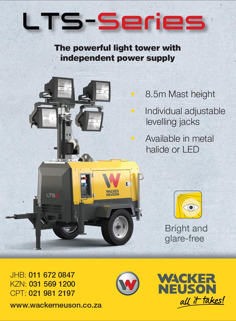 Wacker Neuson Compact Light Tower With Vertical Mast And Power Winch 6 Kw Kohler Engine Model Ltv6l 5100036088